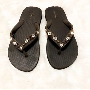 4 for $25 Xhilaration | beaded flip flops